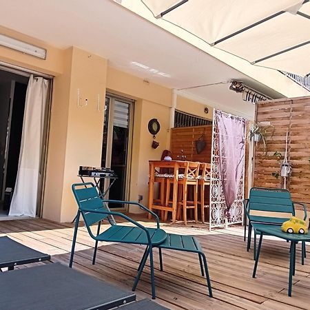 Nice- Gairaut - Jardin Prive- Grand F1 Lumineux-Piscine Collective Extérieur photo