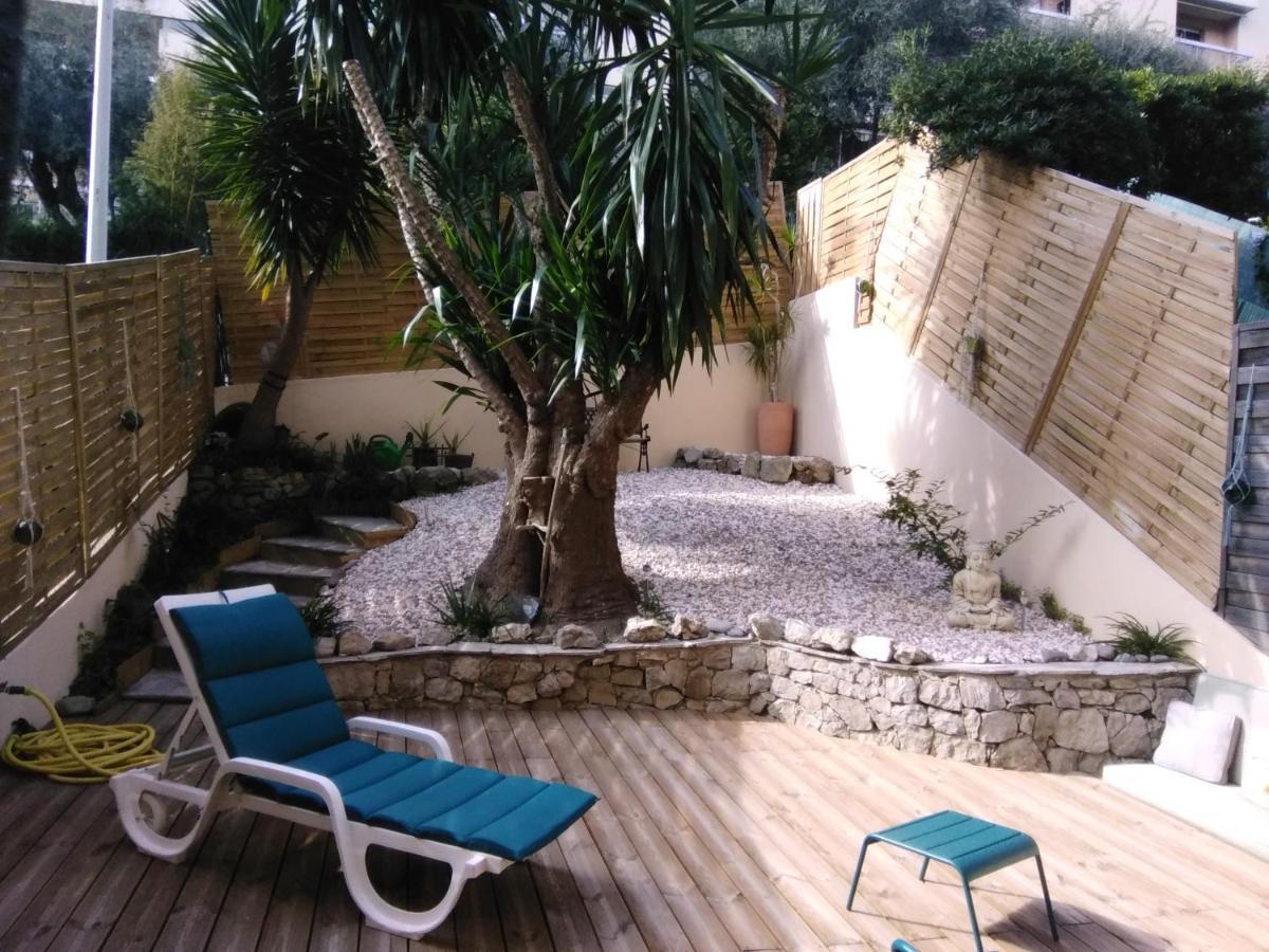 Nice- Gairaut - Jardin Prive- Grand F1 Lumineux-Piscine Collective Extérieur photo