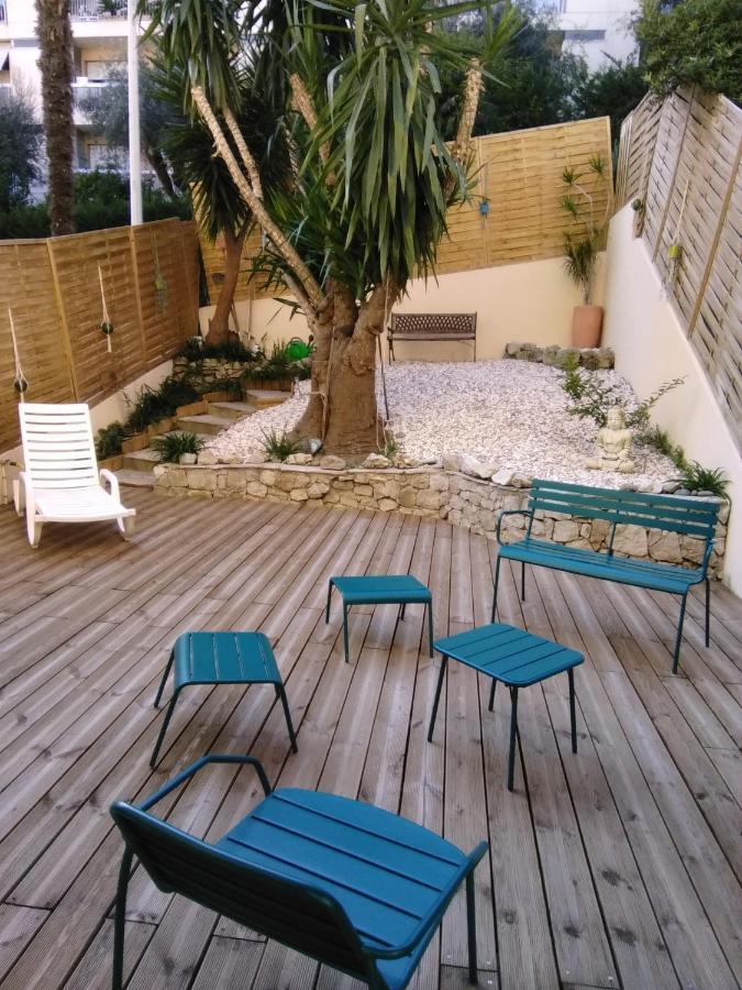 Nice- Gairaut - Jardin Prive- Grand F1 Lumineux-Piscine Collective Extérieur photo
