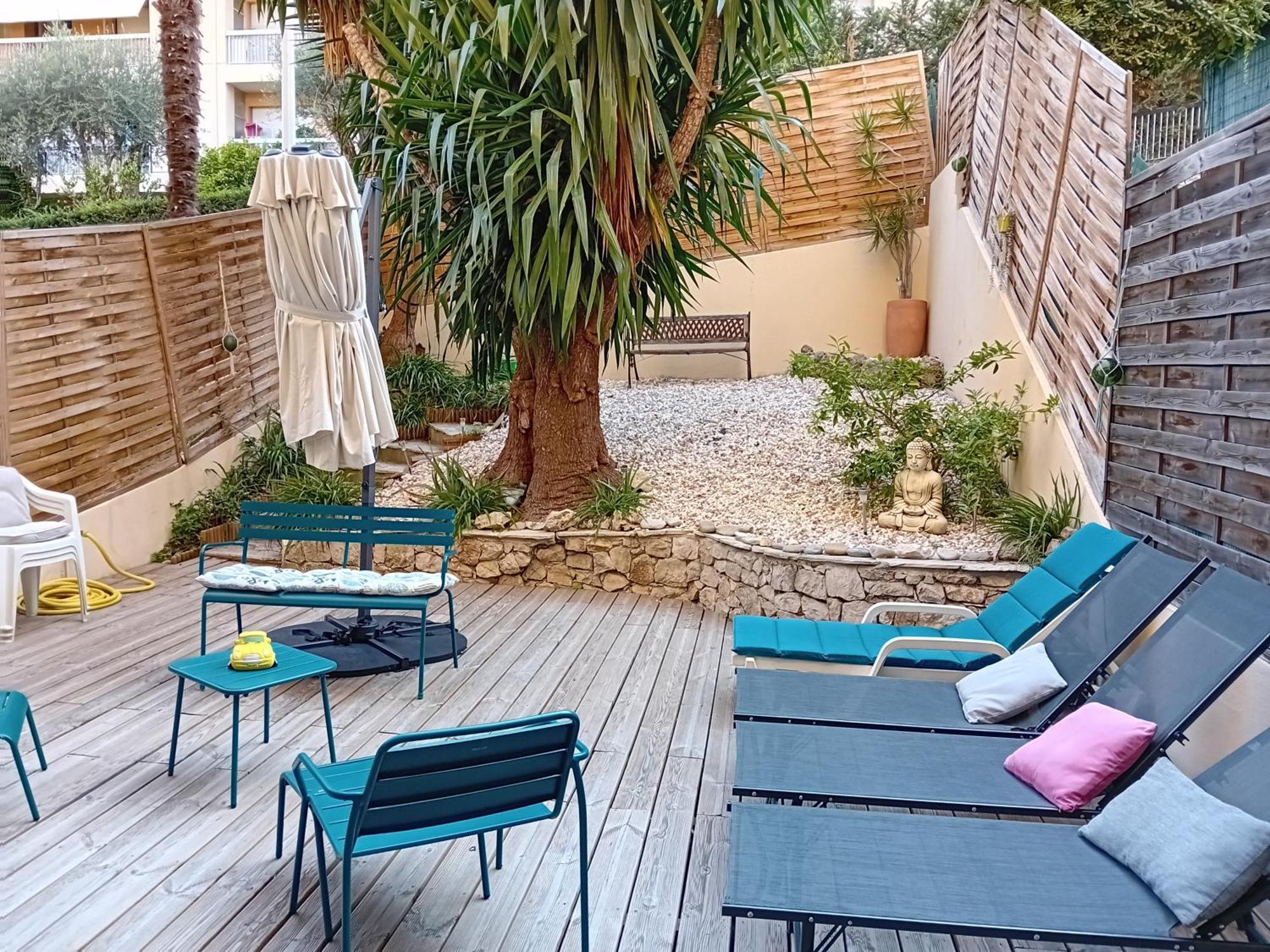 Nice- Gairaut - Jardin Prive- Grand F1 Lumineux-Piscine Collective Extérieur photo